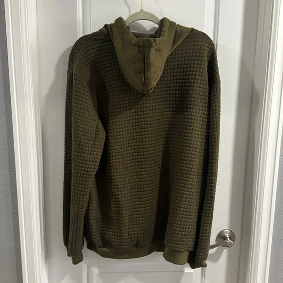 ⭐️SOLD⭐️ NWOT Men’s Forest Green Waffle Knit Hoodie - Picture 6 of 6